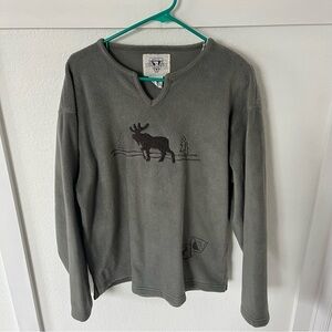 Vintage Arctic Image Women's Large Yellowstone Fleece Sweater.